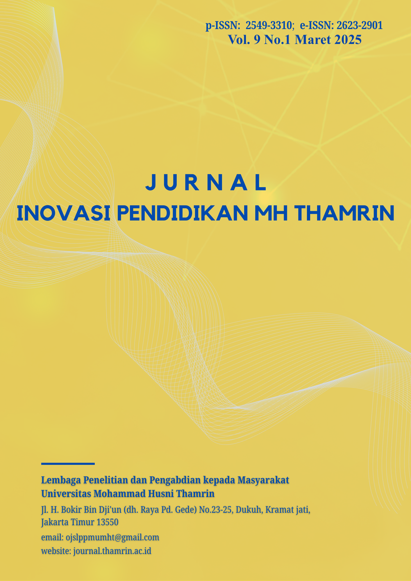 					View Vol. 9 No. 1 (2025): Jurnal Inovasi Pendidikan MH Thamrin
				